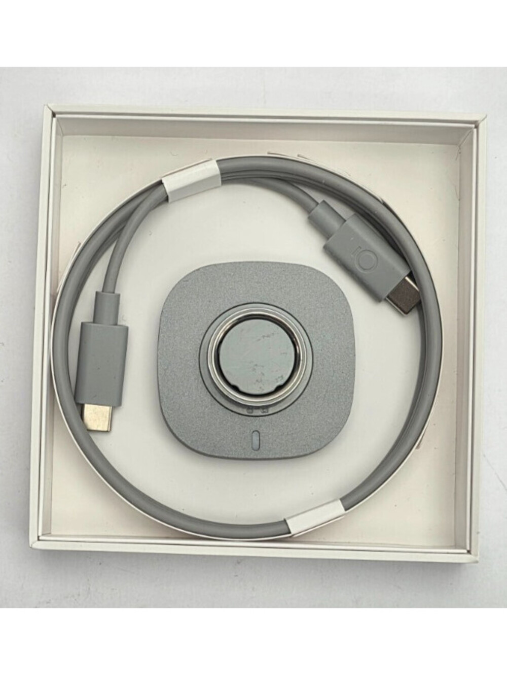 Oura Ring Gen4 Silver Size 9 Smart Fitness Ring w/ Charger USB-C Box Tested